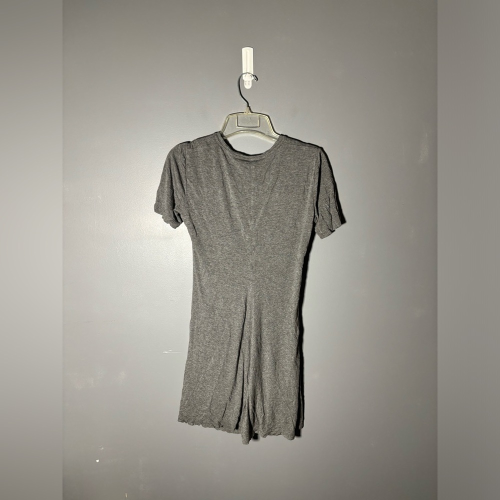 A.L.C. Sally Short Sleeved Ruched Dress in Heather Grey Size Small - Picture 3 of 5